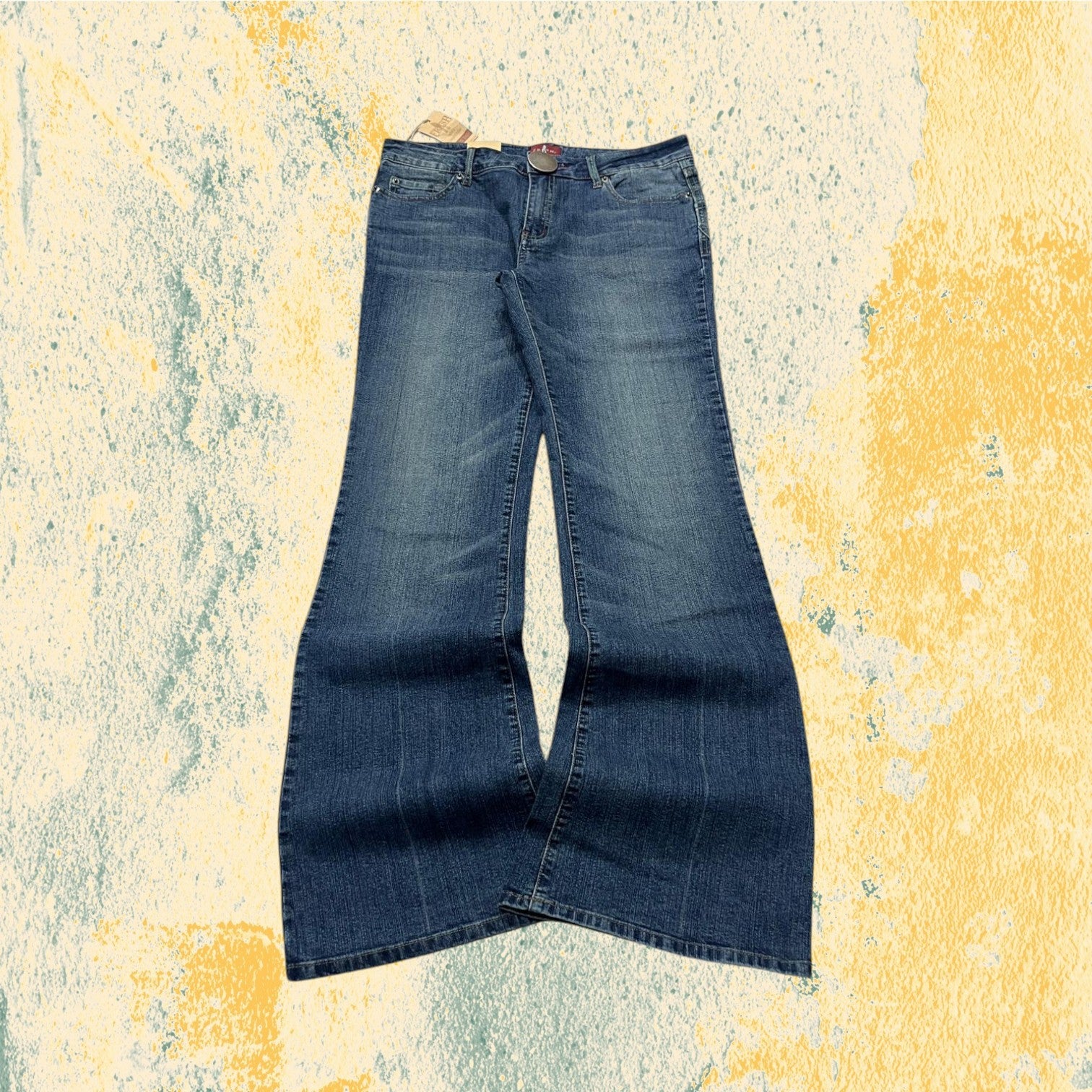 Denim Jeans Bootcut Flare Fit - Jeans Svasati Washed (M)
