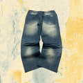 Denim Jeans Stone Wash Straight Fit (L)
