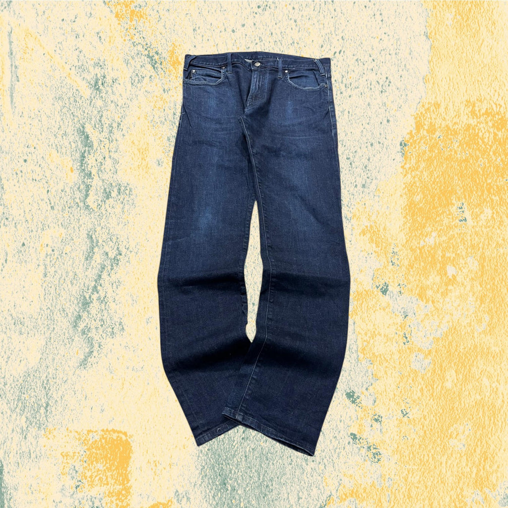 Denim Jeans Armani Dark Blu Straight / Slim Fit (L)