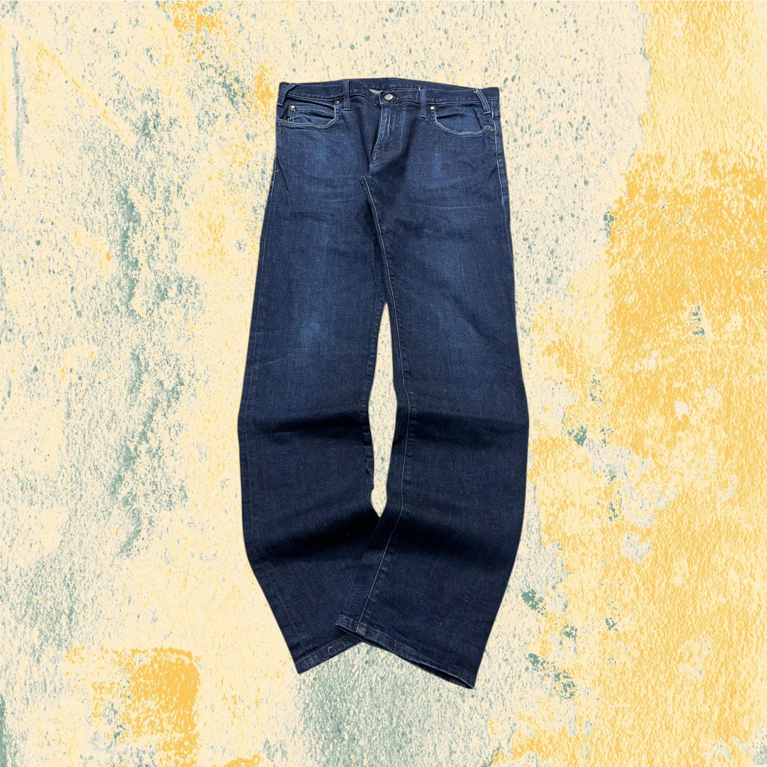 Denim Jeans Armani Dark Blu Straight / Slim Fit (L)