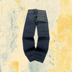 Denim Jeans Dark Blue Wrangler Low Waist Straight Fit (S)