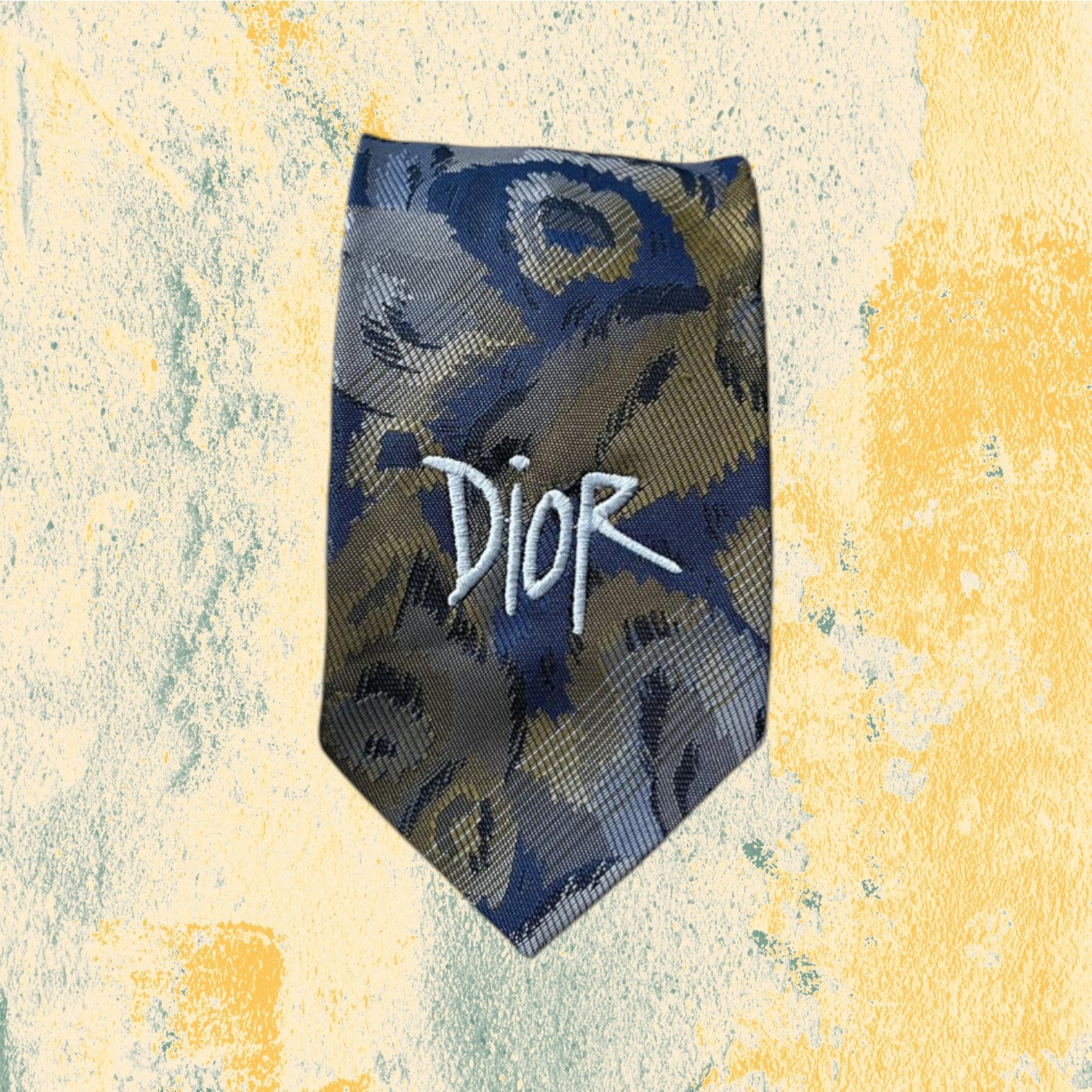 Cravatta Dior Custom con Logo Ricamato