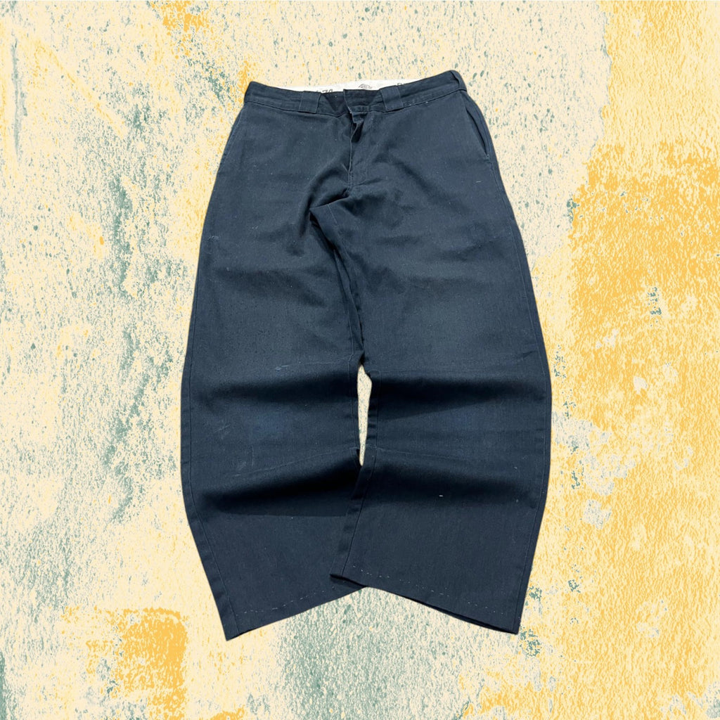 Dickies 874 Baggy Fit - Cotton Pants Blu Marino Navy (M)