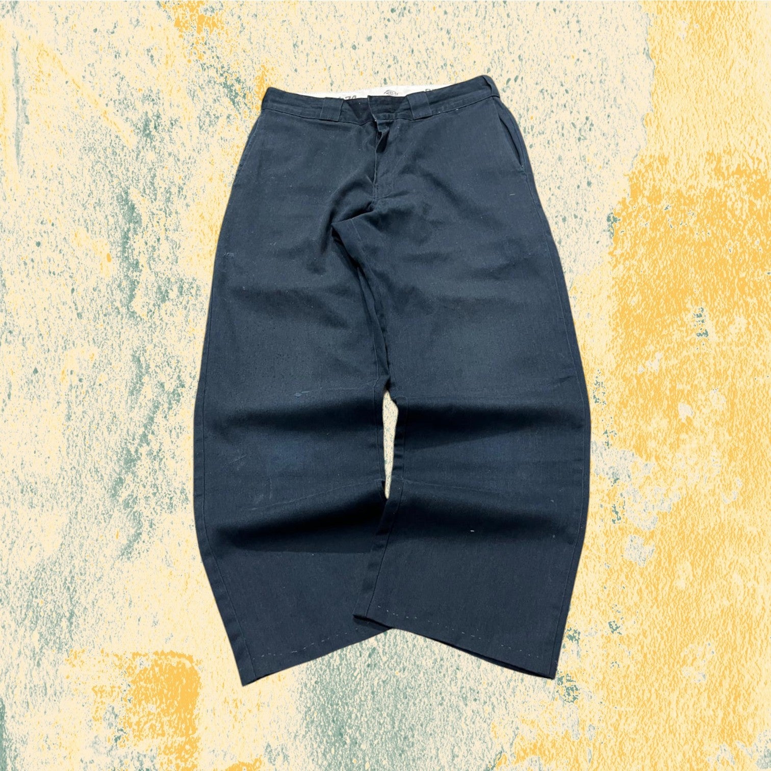 Dickies 874 Baggy Fit - Cotton Pants Blu Marino Navy (M)