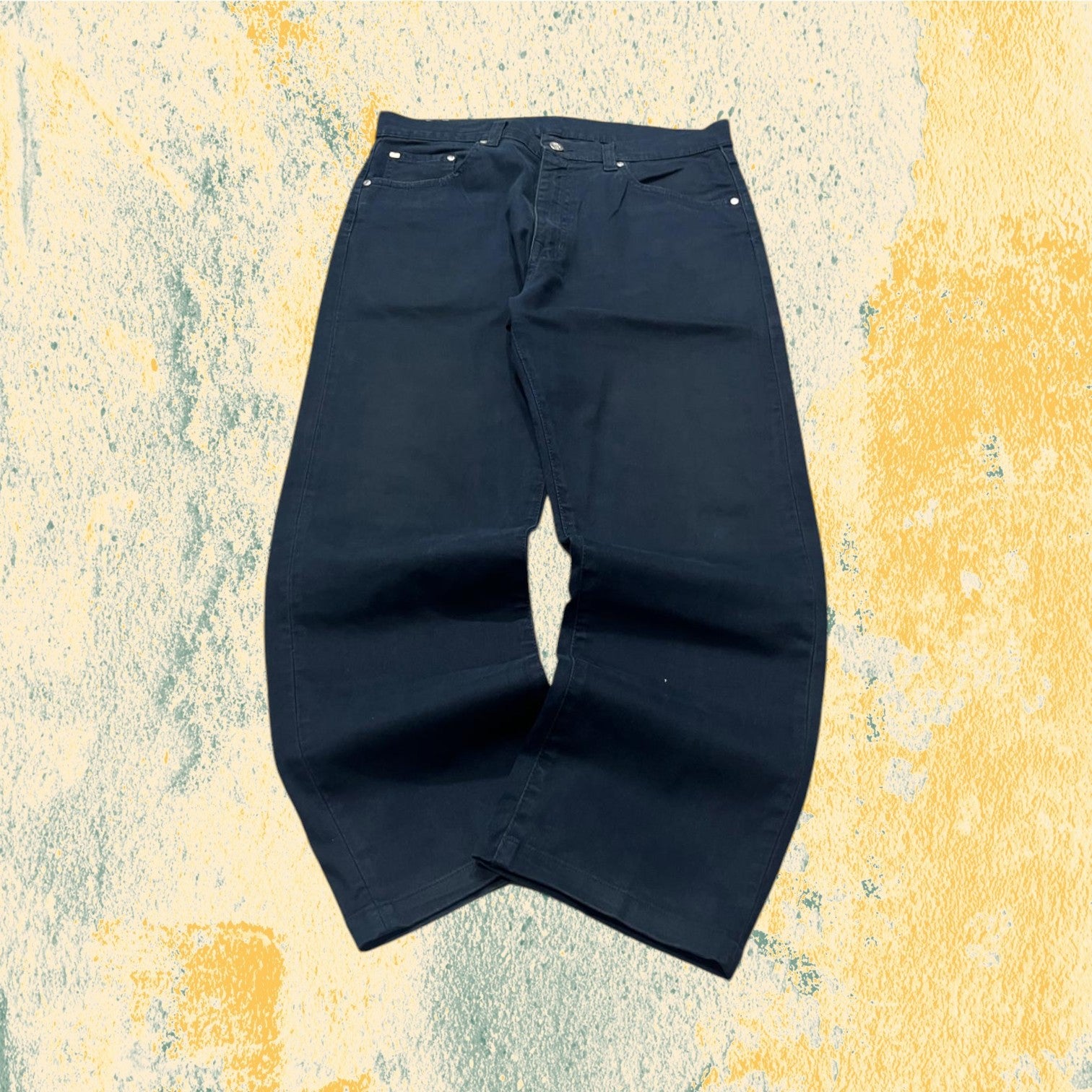 Denim Jeans Lacoste Baggy Fit Pants Dark Blu (L)