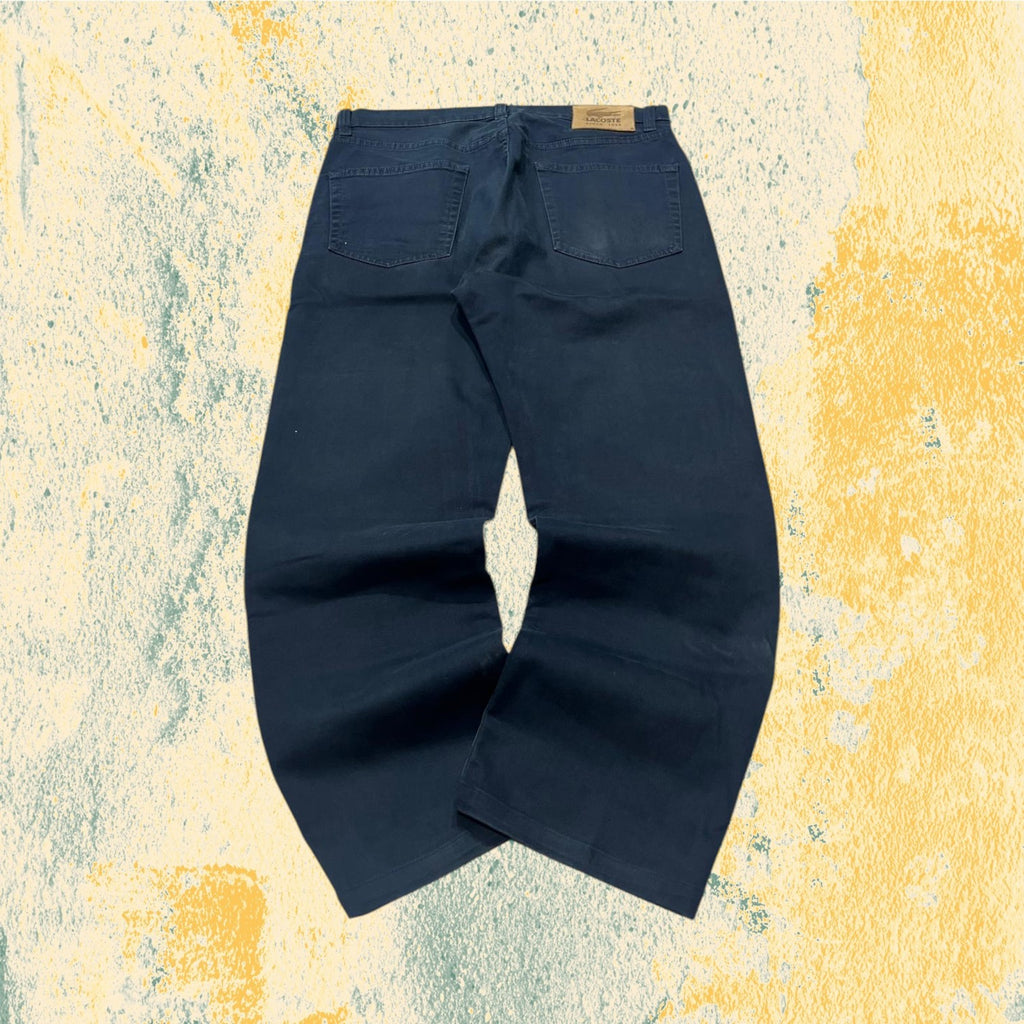 Denim Jeans Lacoste Baggy Fit Pants Dark Blu (L)