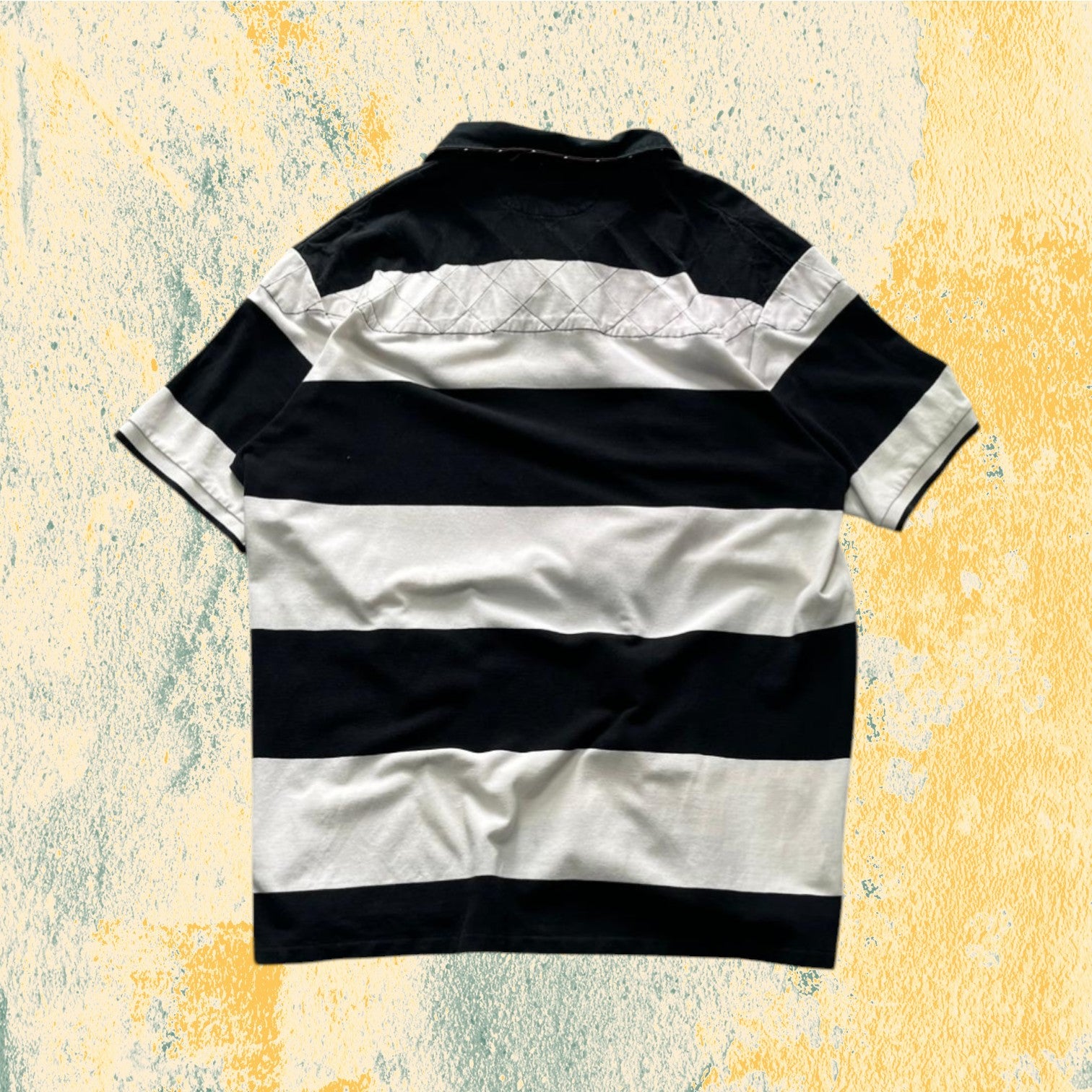 Polo Ralph Lauren Embroidered a Righe Nera e Bianca (XXL)
