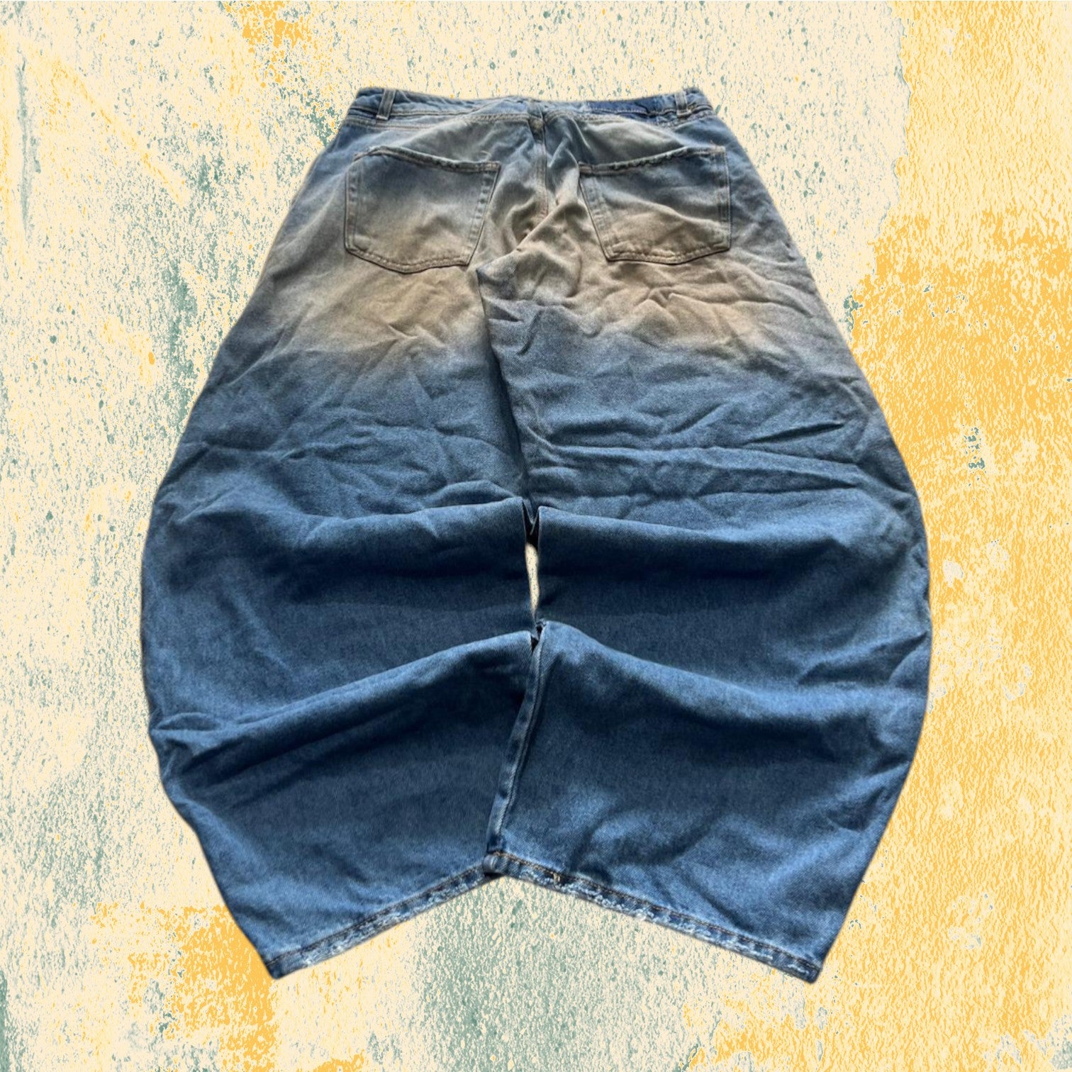 Denim Jeans Baggy Fit Balloon Lavaggio "Sporco" (M)