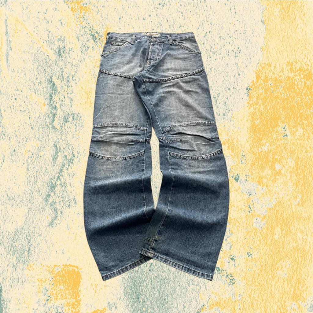 Denim Jeans Baggy Fit Particular Embroidered (M)