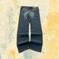 Denim Jeans Stone Wash Baggy Fit Straight Particular Vintage Piece (L)