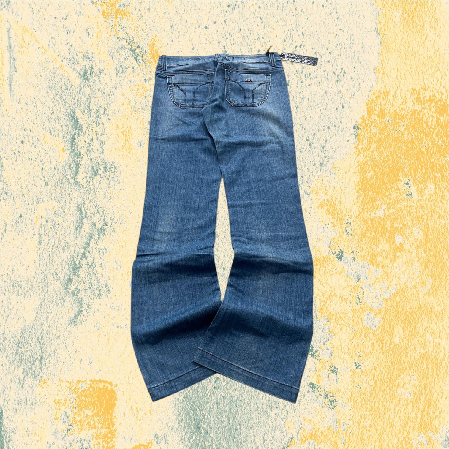Denim Jeans Miss Sixty NEW BootCut Fit Flared Light Blue Wash Y2K (S)