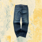 Denim Jeans Armani Blu Wash Low Waist con Cinturino Posteriore (S)