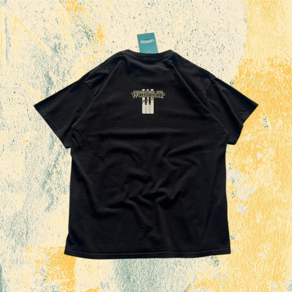 T-Shirt "Created to Worship" Vintage Printed Tee American Style (XL)