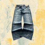Denim Energie Washed Marmorizzato Baggy Fit Flare (M)