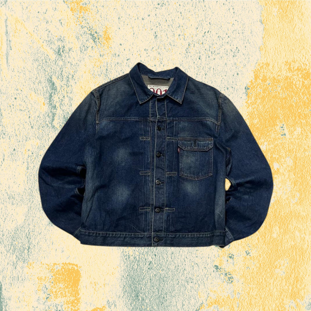 Levis Denim Jacket 201 Rare Piece Dark Wash (L)