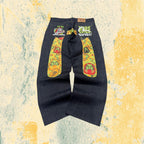 Raw Denim Jeans Evisu Embroidered Particular Model Baggy Fit (M)
