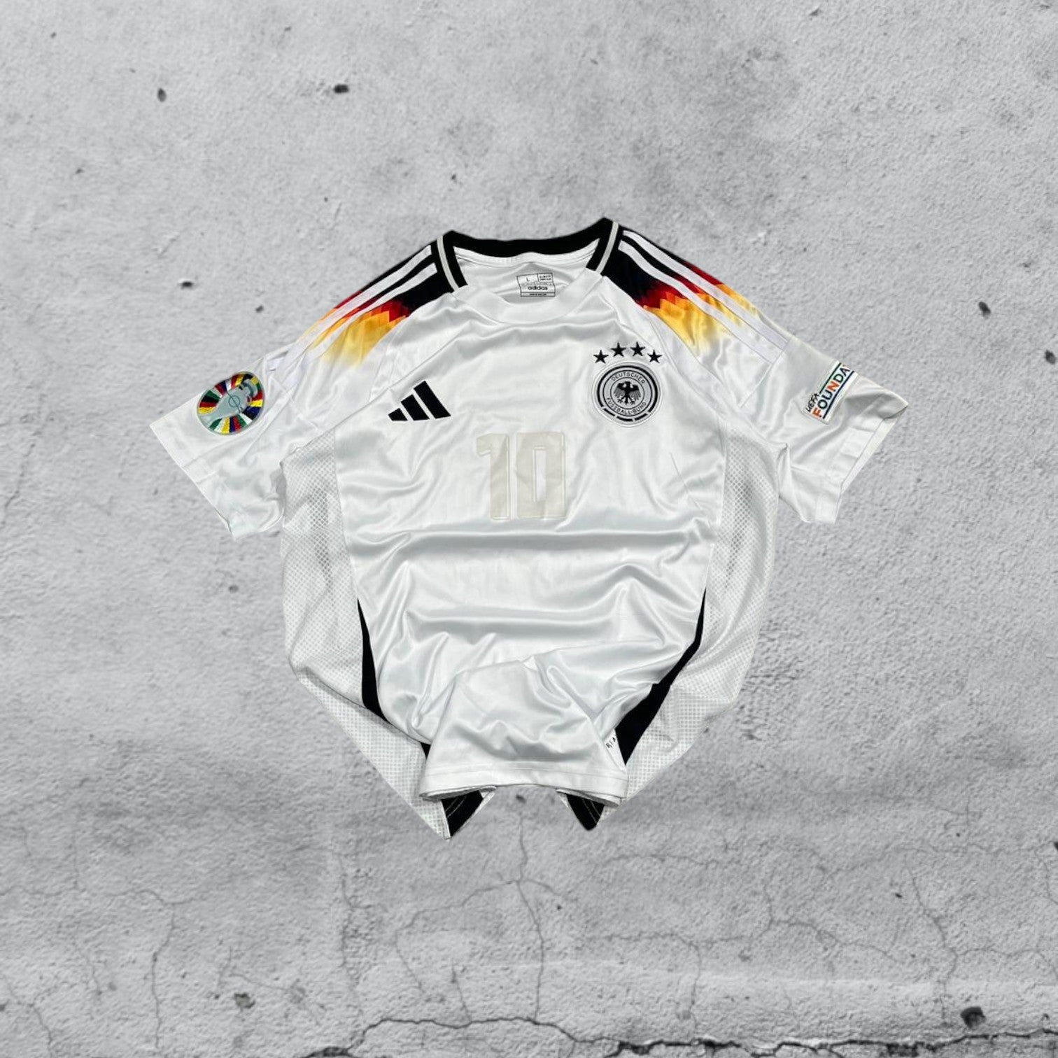 T-Shirt Germania Musiala 10 Adidas Vintage Y2K 90s 2000s American Style (L)