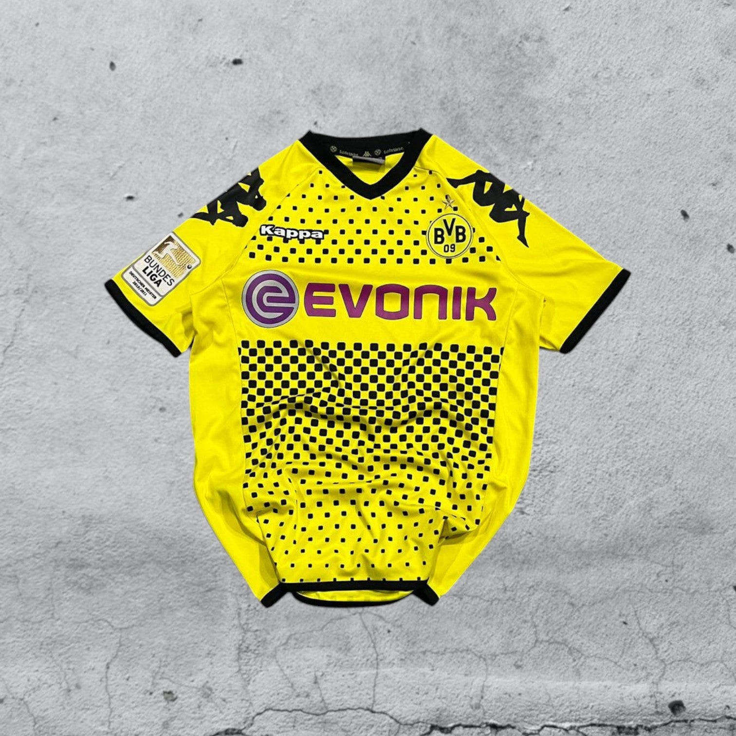 T-Shirt BVB Borussia Dortumund "Leitner 7" Football Jersey Vintage Y2K 90s 2000s (S)