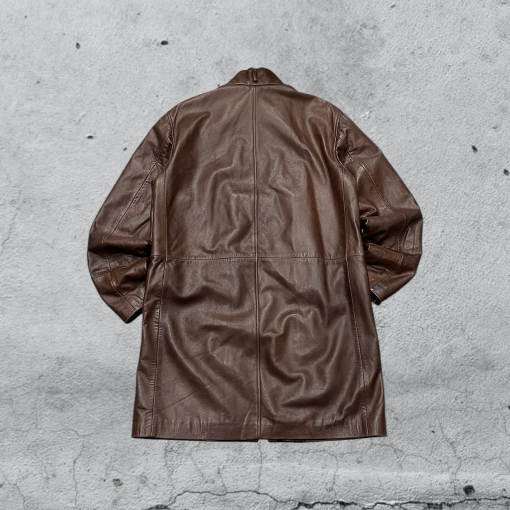 Capotto Lungo in Vera Pelle  (XL)