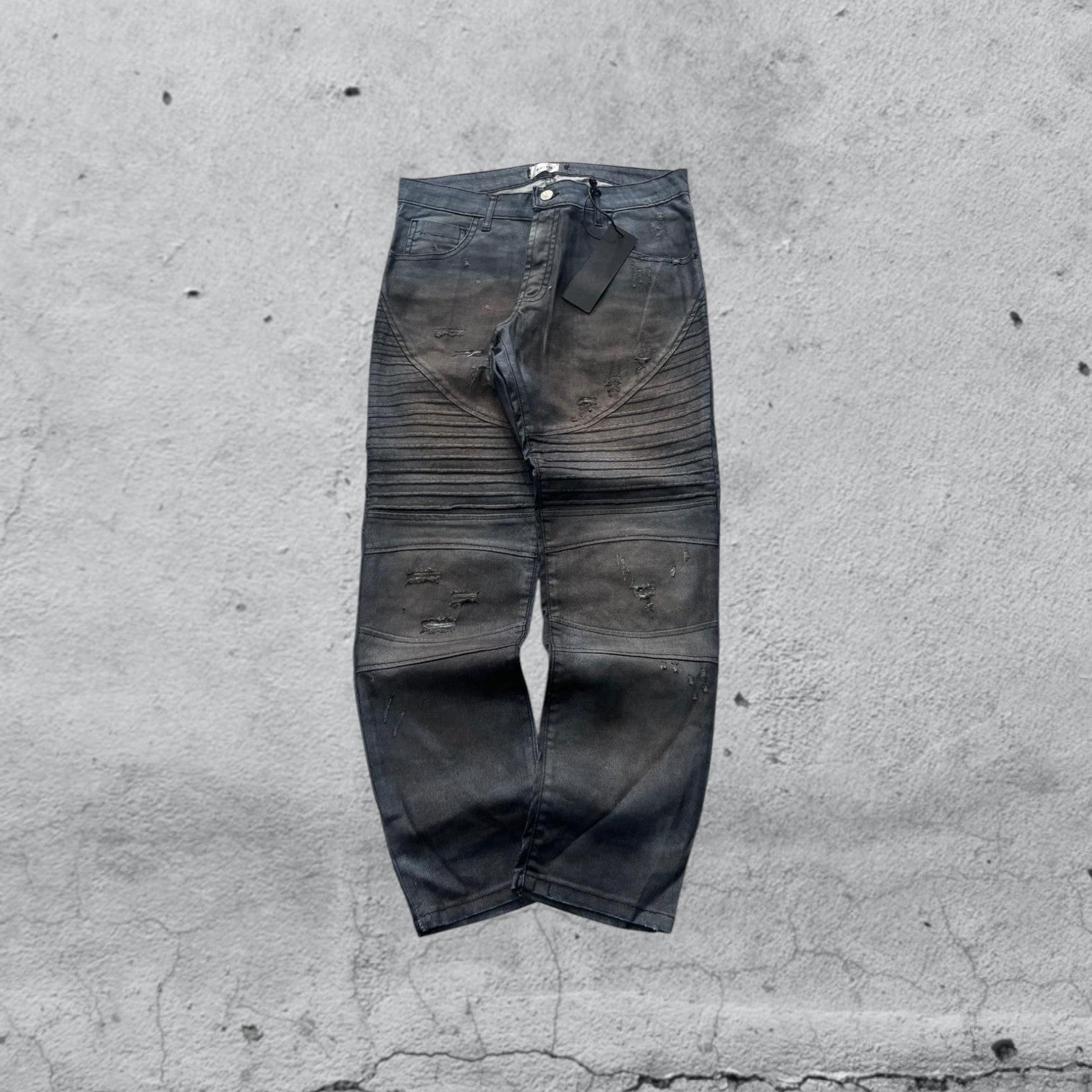 Denim Jeans Biker Skinny Fit Washed (S)