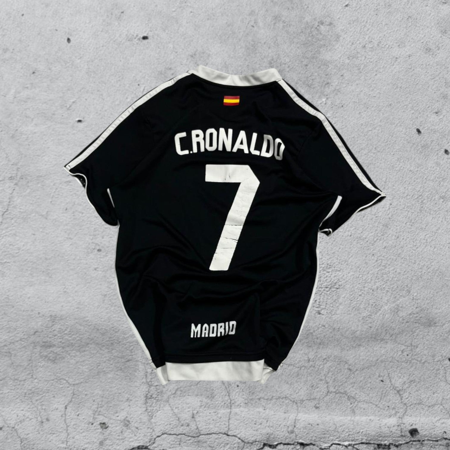 T-Shirt Real Madrid Cristiano Ronaldo 7 Football Vintage Y2K 90s 2000s American Style (XS)