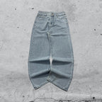 Denim Jeans Light Blue Straight Fit (XS)