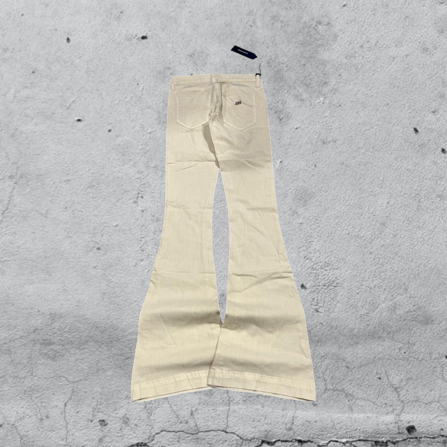 Cotton Denim Pants Embroidered Miss Sixty Baggy Fit Vintage Y2K 90s 00s Hip-Hop (XXS)