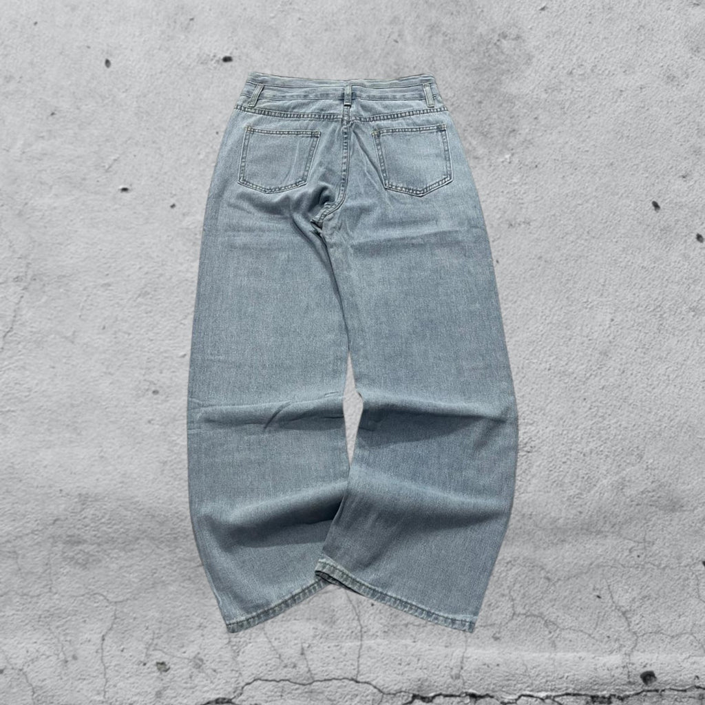 Denim Jeans Light Blue Straight Fit (XS)