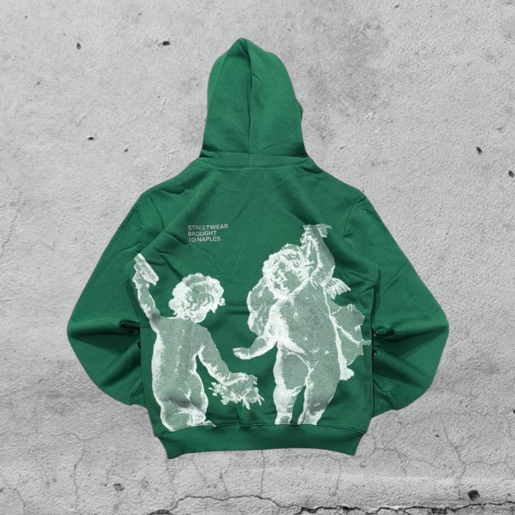 Felpa Angel Printed Green / Silver 361 NEW (XL)