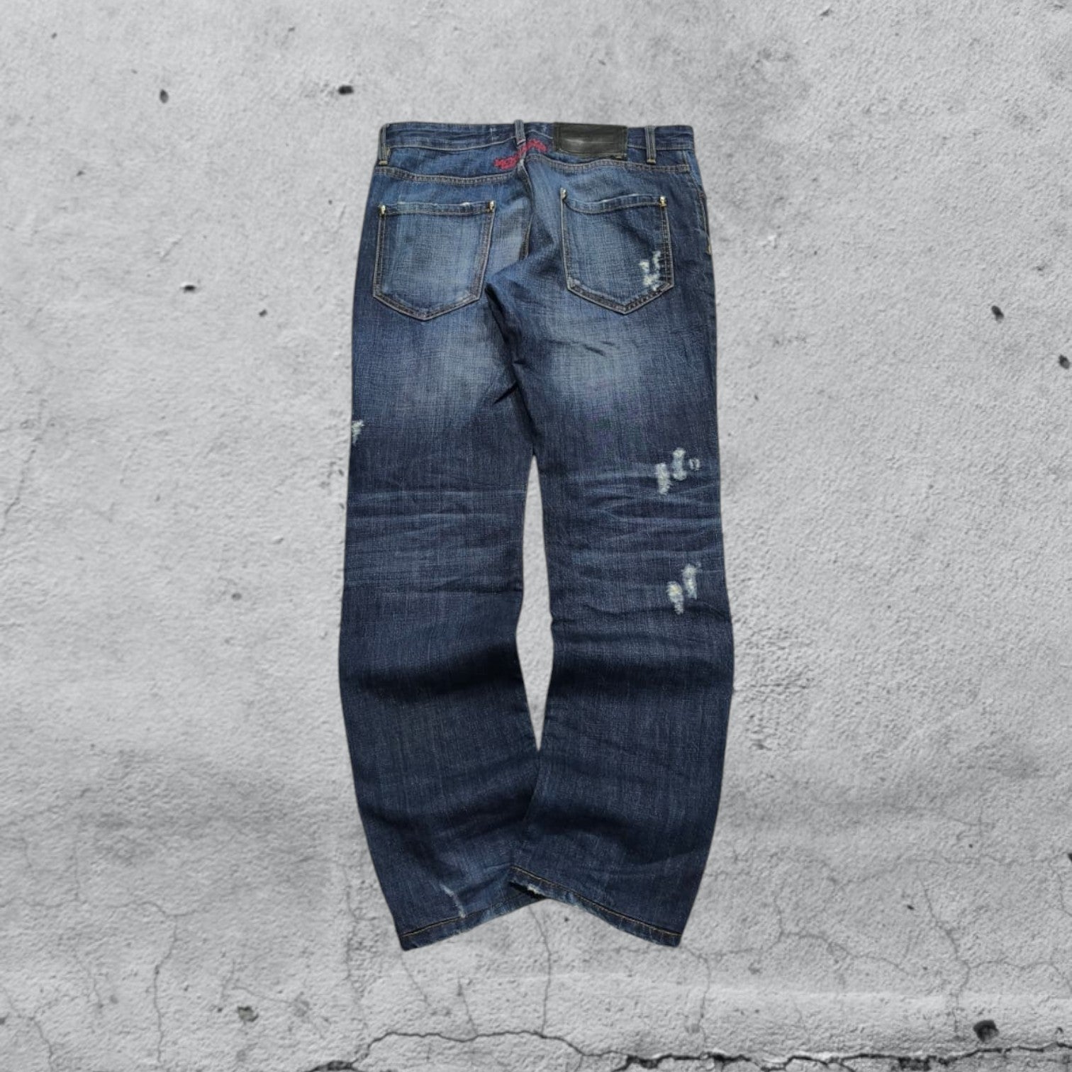 Denim Philipp Plein Embroidered Red  (M)