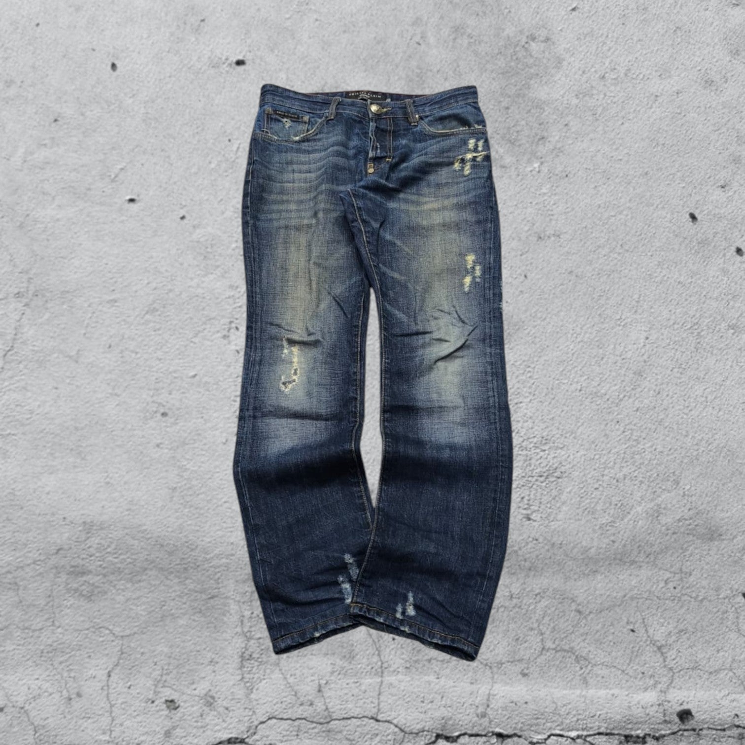 Denim Philipp Plein Embroidered Red  (M)