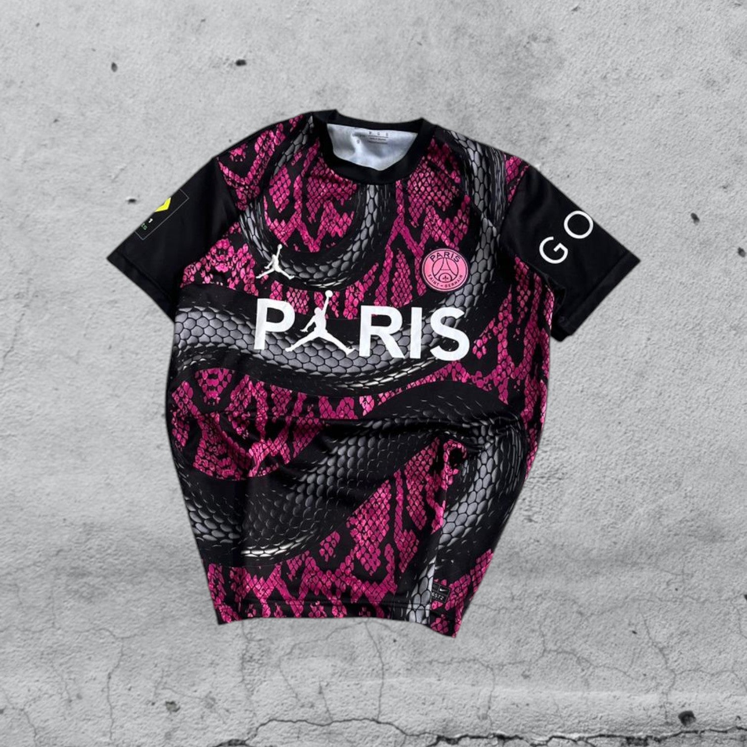 T-Shirt PSG Paris "Mbappè 7" Football Vintage Y2K 90s 2000s American Style (M)