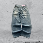 Denim Jeans Baggy Fit Blu Washed (XS)
