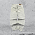 Denim Levis 501 Sfrangiato Straight Fit White (M)