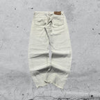 Denim Levis 501 Sfrangiato Straight Fit White (M)