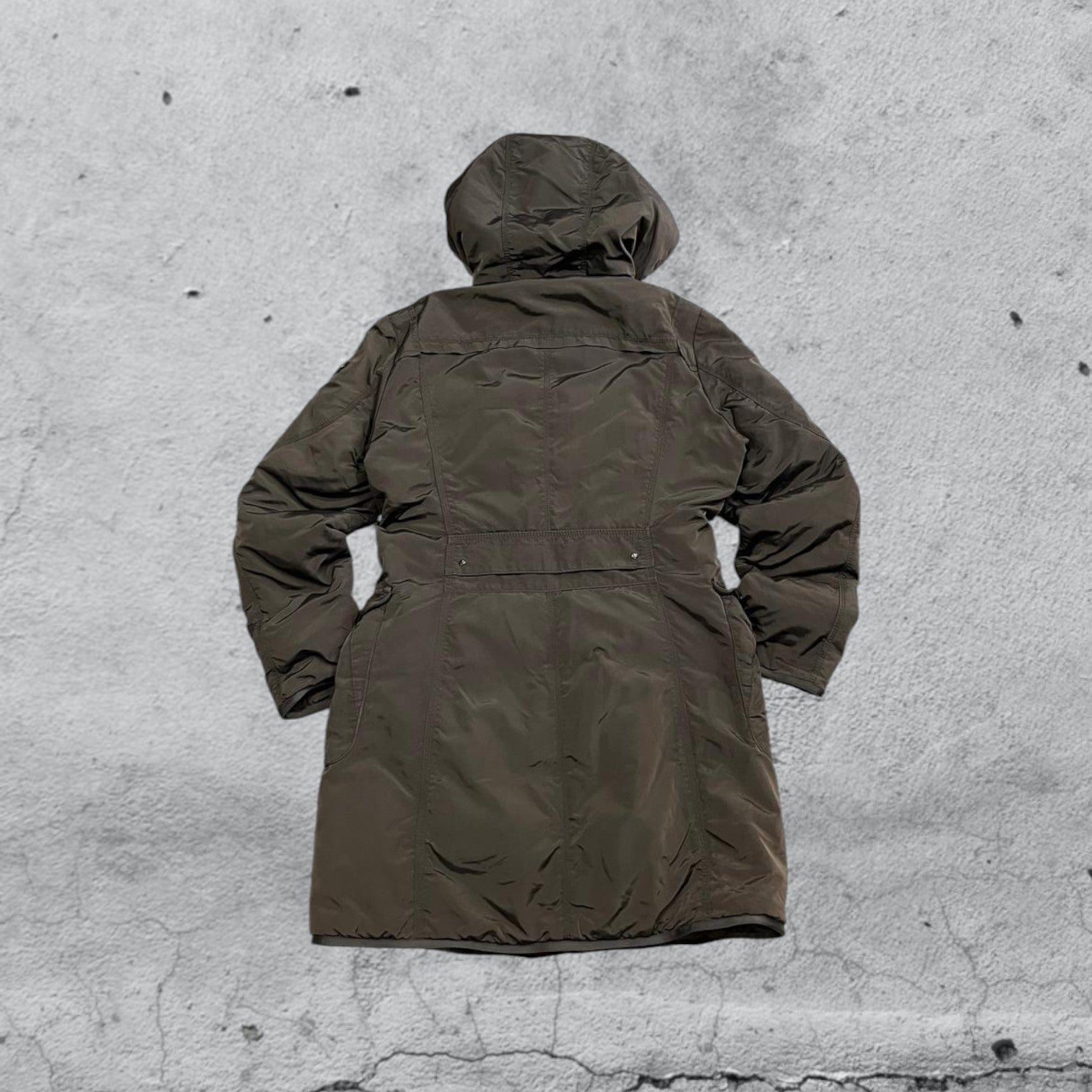 Cappotto Bomber Lungo Peuterey Donna Vintage Y2K 90s 2000s American Style Hip Hop Rave (S)