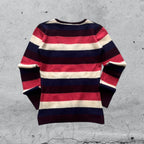Maglioncino a righe scollo a V Lacoste  (XS)