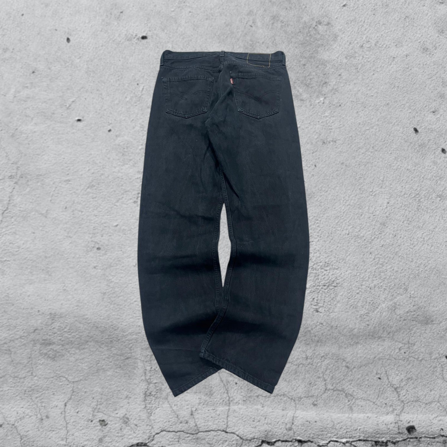 Denim Levis 501 Straight Fit Black NO Label (M)