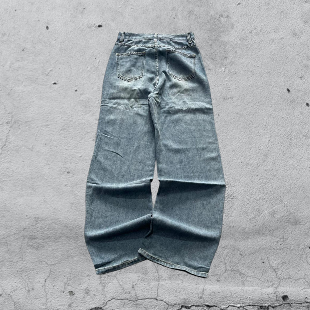 Denim Jeans Light Blue Baggy Fit (XXS)
