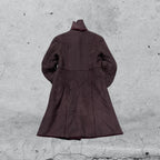 Cappotto Lungo in Pelle Scamosciata (S)