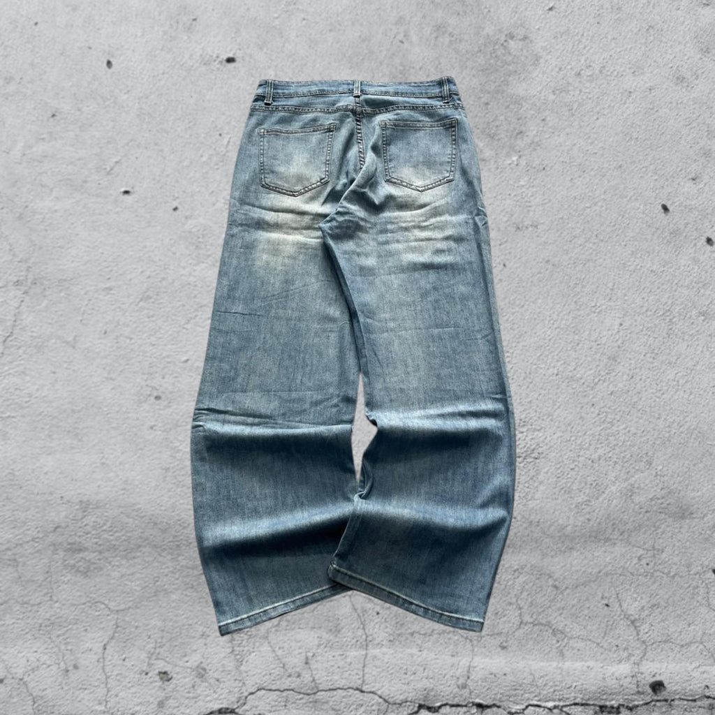 Denim Jeans Baggy Fit Light Wash (S)