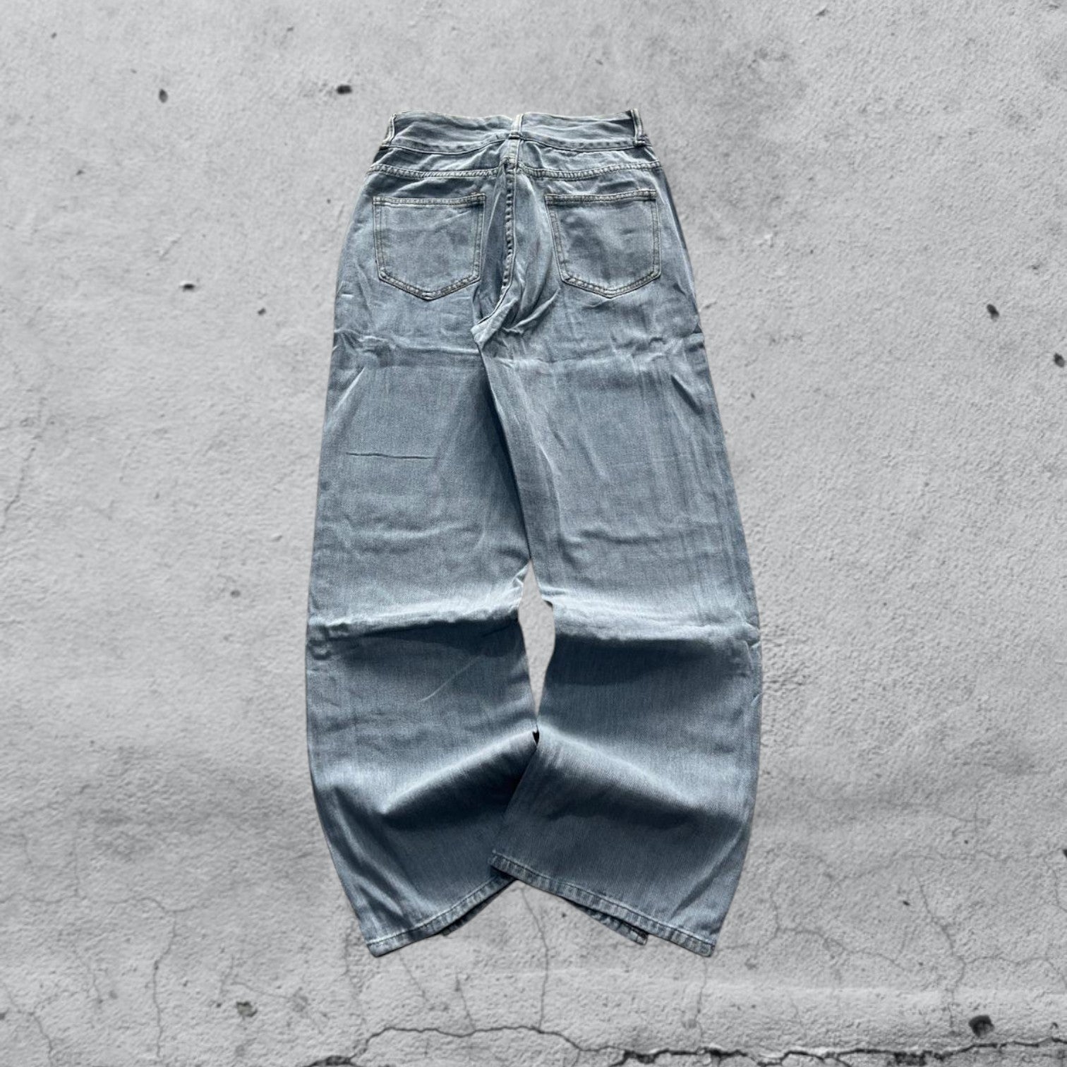 Denim Light Blue Jeans Particular Flare Baggy Fit (XS)