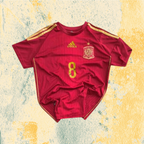 T-Shirt Spain Adidas "Xavi 8" Football Vintage Y2K 90s 2000s American Style (S)