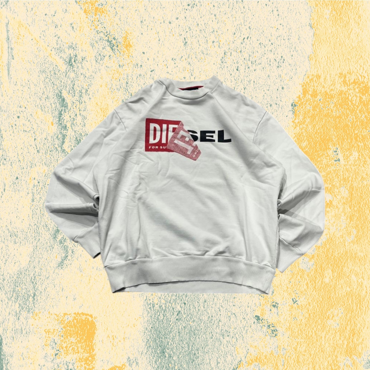 Felpa Girocollo Diesel anni 2000 Oversize Boxy Fit (S)