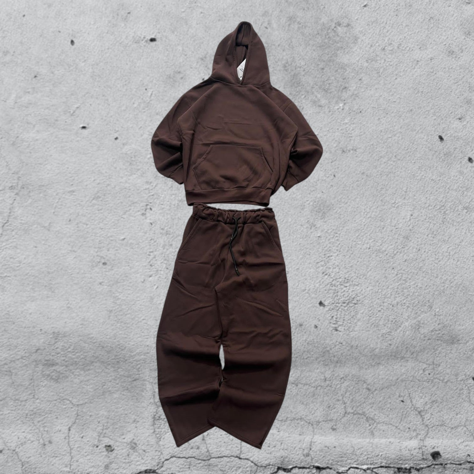 Tuta Completa Cotton TrackSuit Baggy Fit Hoodie (M)