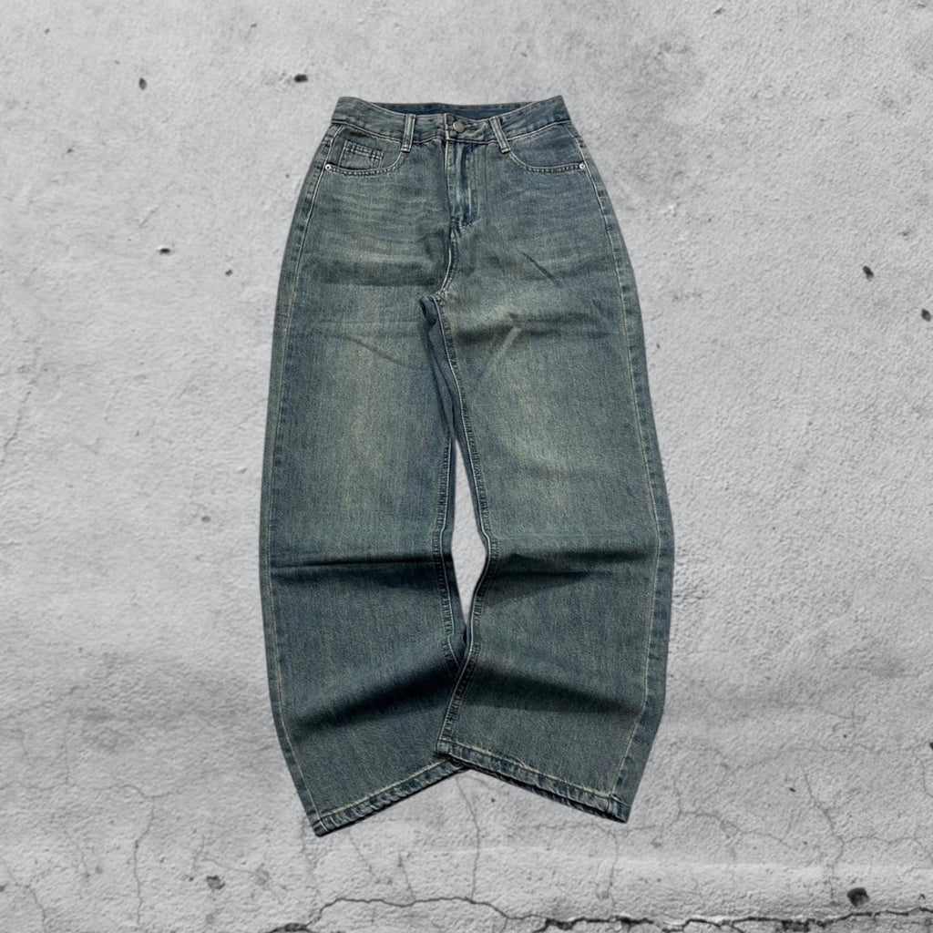 Denim Jeans Embroidered "V" Blu Wash (XS)