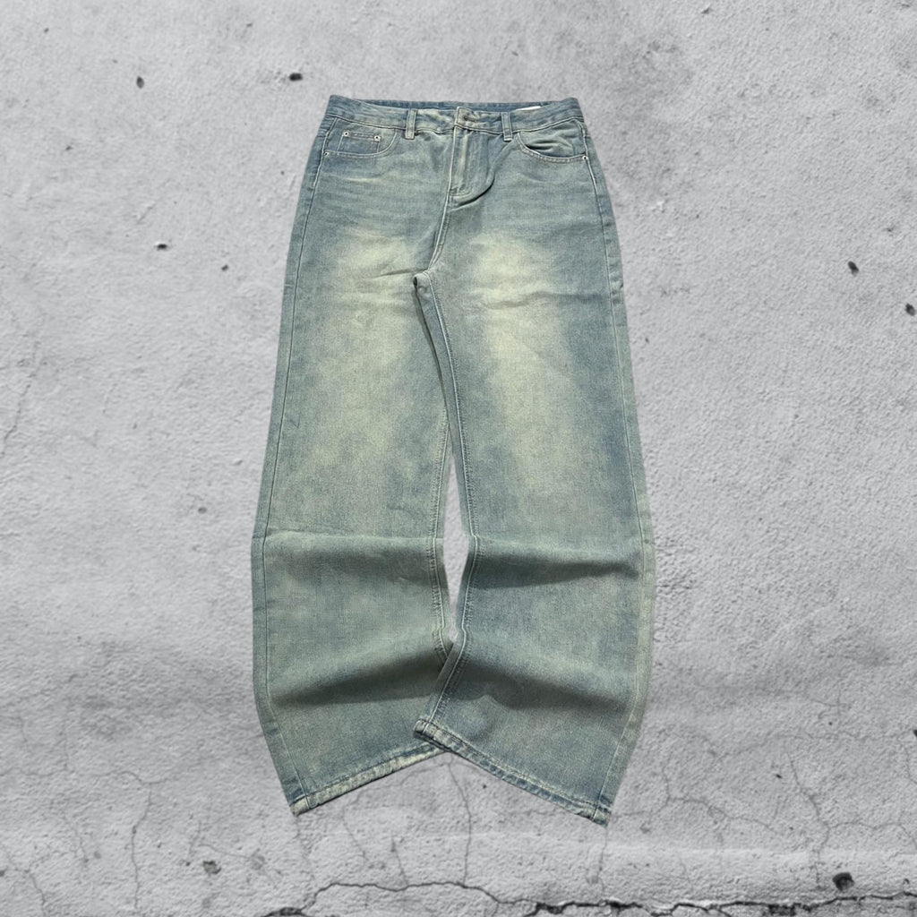 Denim Jeans Stone Wash Baggy Fit (XS)