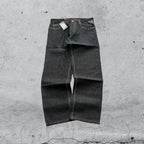 Denim Black Jeans Embroidered Enyce Baggy Fit (XL)