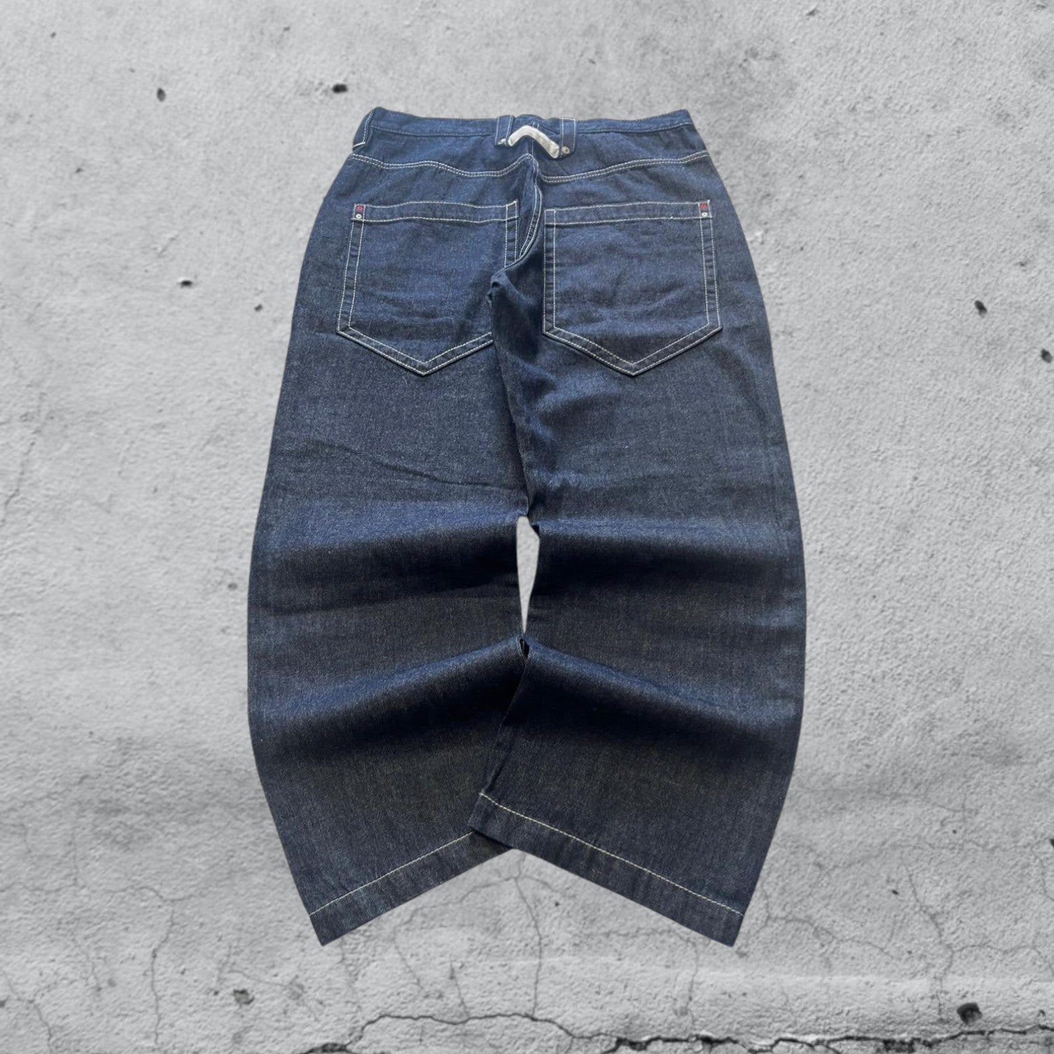 Denim Jeans Super Baggy Dark Blu (XXL)