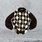 Maglioncino Zip Lacoste a Scacchi  (XXL)